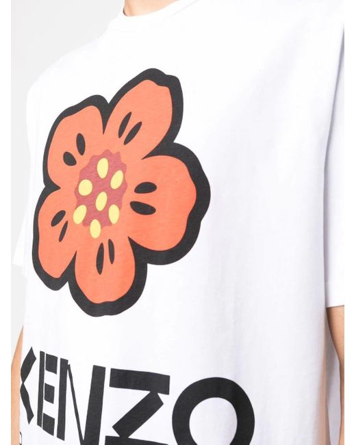 KENZO White Boke Flower Classic T-shirt Clothing for men