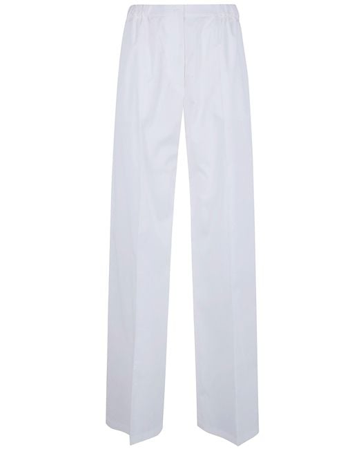 Patou White Elasticated Trousers