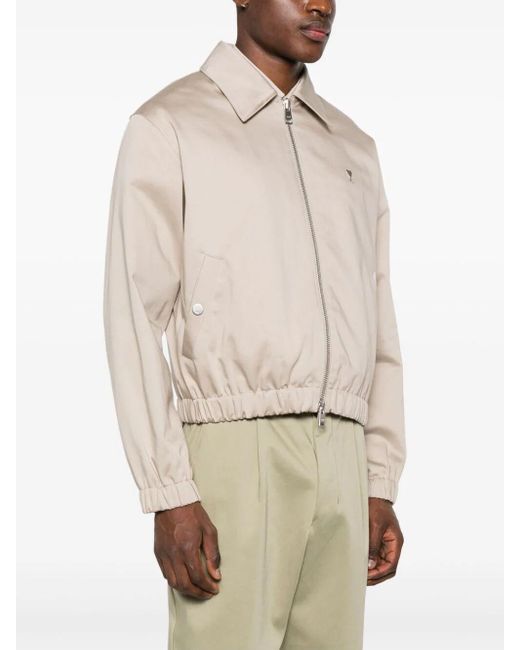 AMI Gray Adc Zipped Jacket for men