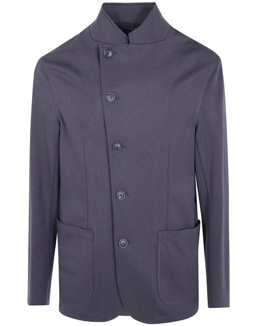 Emporio Armani Blue Jacket Double Breasted Front Pocket Blazer for men