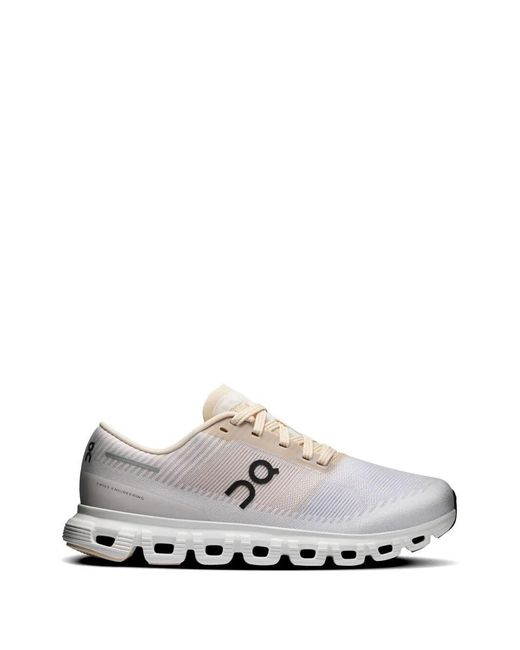 On Shoes White "Cloud 6 Push" Sneakers