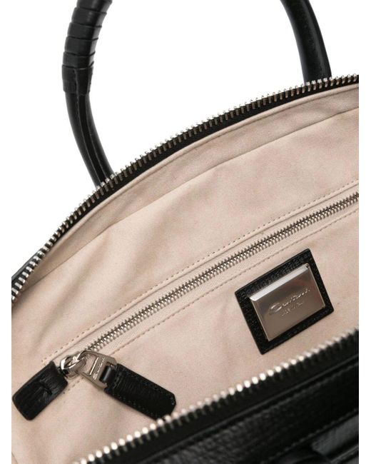 Santoni Black Briefcase Bags for men