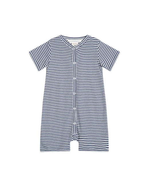 SERENDIPITY ORGANICS Blue Baby Short Suit Stripe