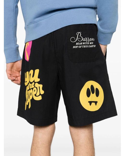 Barrow Blue Popeline Shorts for men