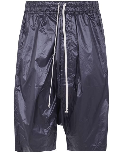 Rick Owens Blue Drawstring Pods Shorts for men