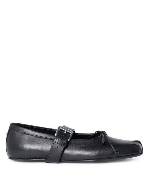 Ann Demeulemeester Black Ballerinas With Belt "Zoey"