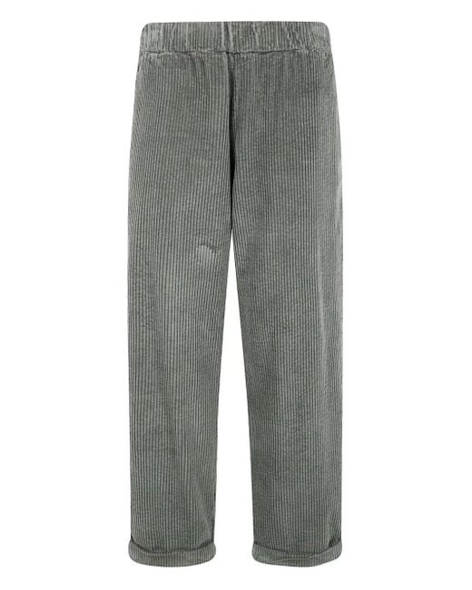Labo.art Gray Labo. Art Velvet "Paride" Trousers