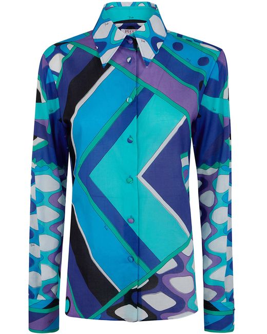 Emilio Pucci Blue Shirt