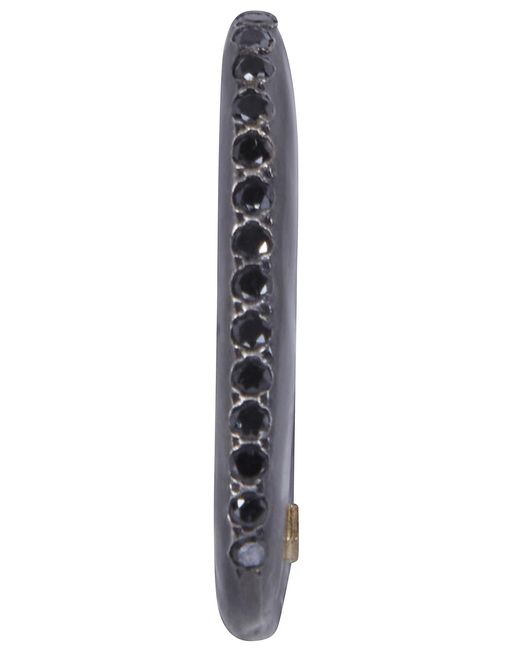 Rosa Maria Metallic "Milo St Dia Blk" Ring With Setting Sterling And Bla