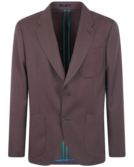 Paul Smith Brown 2 Bottons Jacket for men