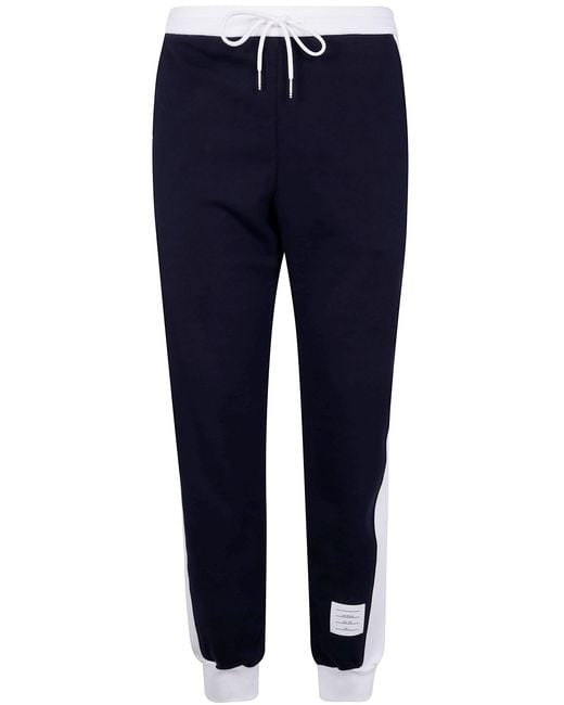 Thom Browne Black Sweatpants With Engineered 4 Bar for men