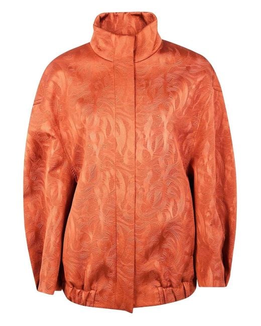Dries Van Noten Orange "Voles 2162" Bomber Jacket