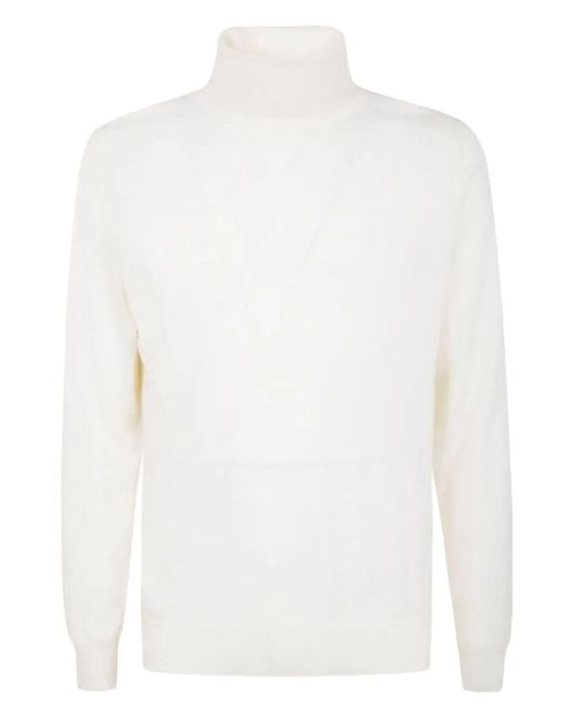 FILIPPO DE LAURENTIIS White Turtle Neck Sweater for men