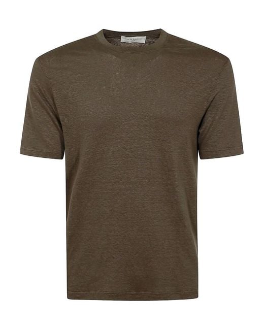 FILIPPO DE LAURENTIIS Green Short Sleeves T-Shirt for men