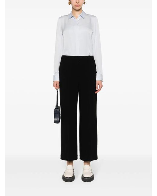 Theory Admiral Black Crepe Trousers