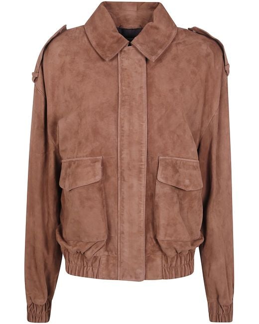 Arma Brown Jacket Lamb Suede "Halti"