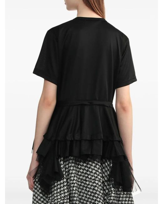 Comme des Garçons Black Tulle T-Shirt