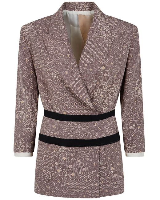 Ibrigu Gray Giacca Kimono Doppiopetto
