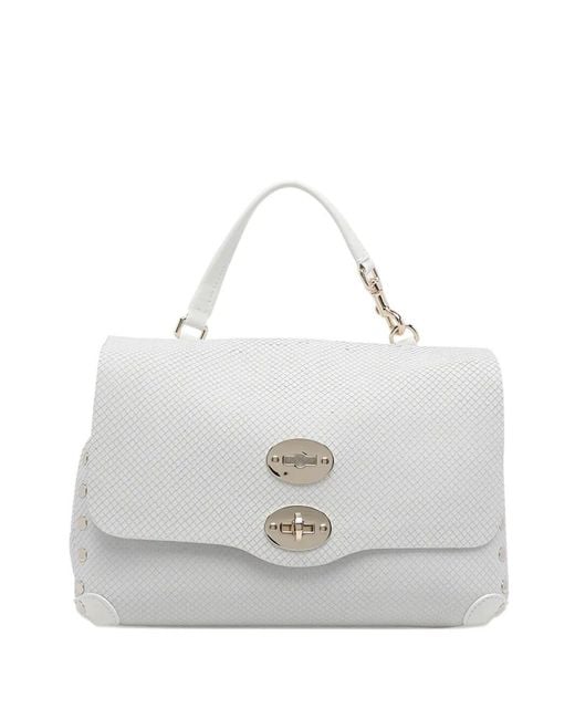 Zanellato White "Postina Amoretto" Small Messenger Bag