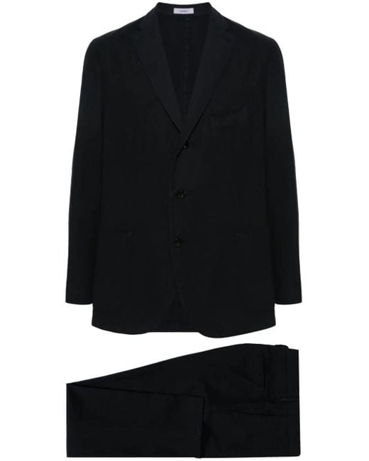 Boglioli Black Two Buttons Suit Clothing for men