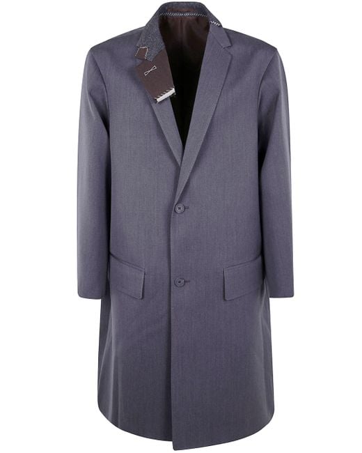 Kolor Gray "Coat 06" Long Classic Coat for men