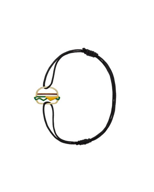 Aliita Metallic "Hamburger Enamel" Cord Bracelet