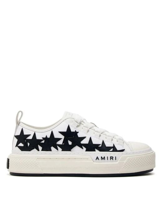 Amiri White Stars Court Canvas Sneakers for men