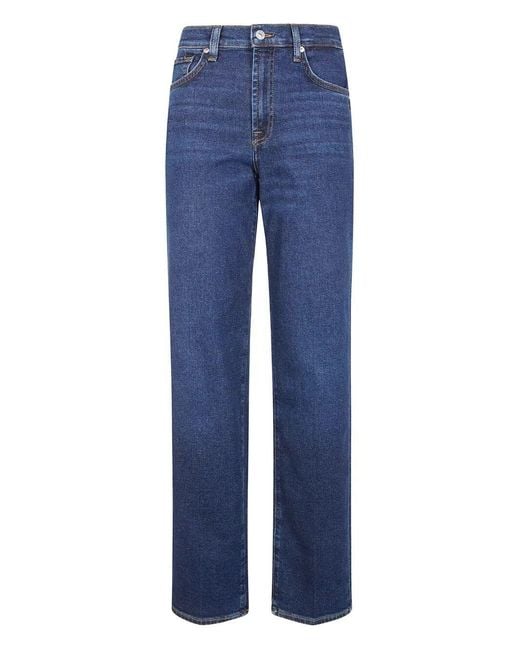7 For All Mankind "Stovepipe" Straight Bluecrest Jeans