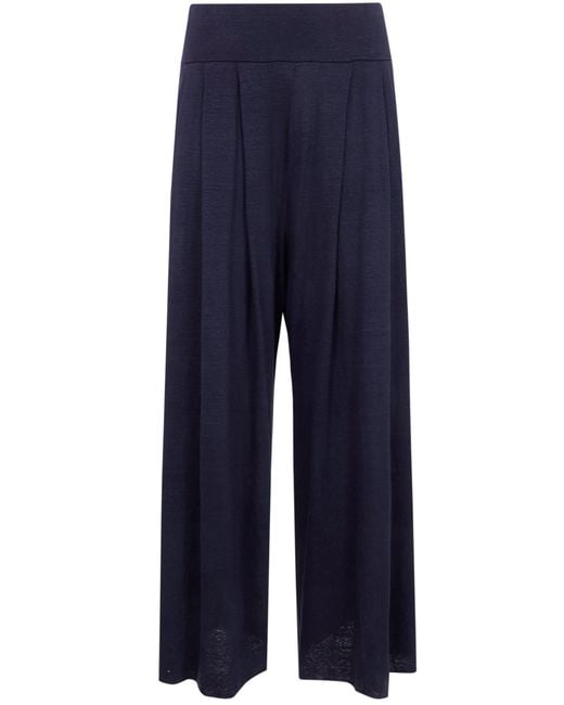 Labo.art Blue Labo. Art "Bubi" Lieto Linen Wide Leg Trousers