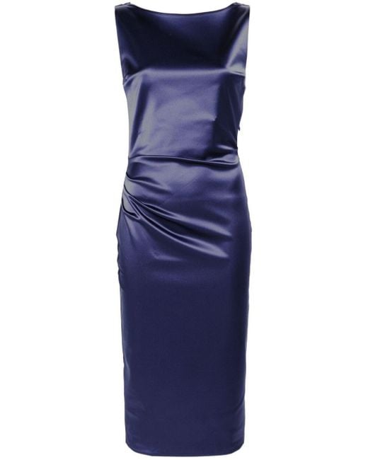 La Petite Robe Di Chiara Boni Blue Ajour Midi Dress