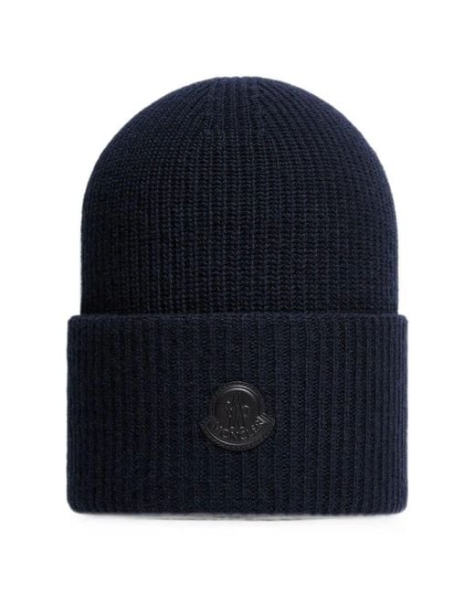 Moncler Blue Hat Wool