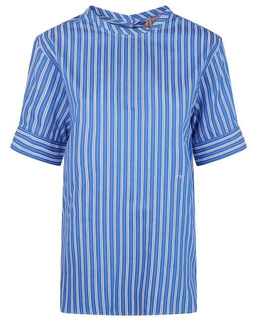 N°21 Blue Canvas Blouse