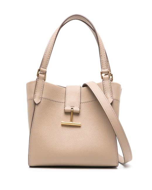 Tom Ford Natural Grain Leather Small Tote Bags