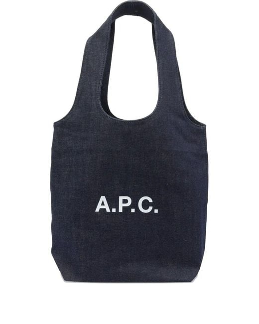 A.P.C. Blue Tote Ninon Small
