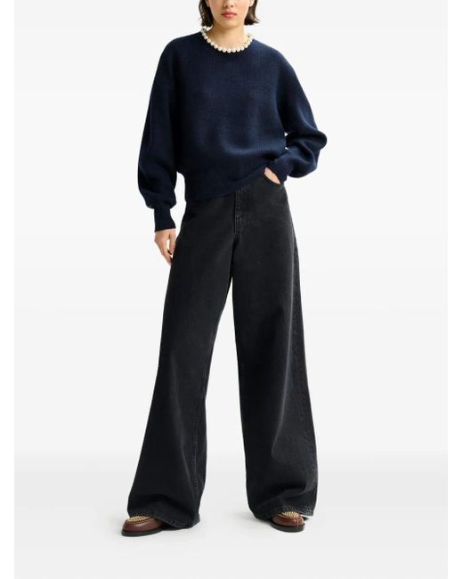 Essentiel Antwerp Blue "Inti" Pullover With Beads