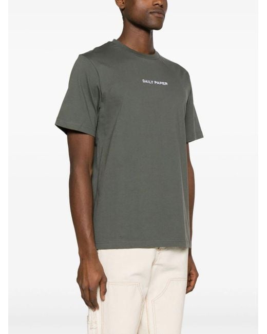 Daily Paper Green Logotype Short Sleeves T-shirt for men