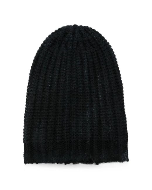 Avant Toi Black Hat Hand Painted Corn Cob Stitch for men