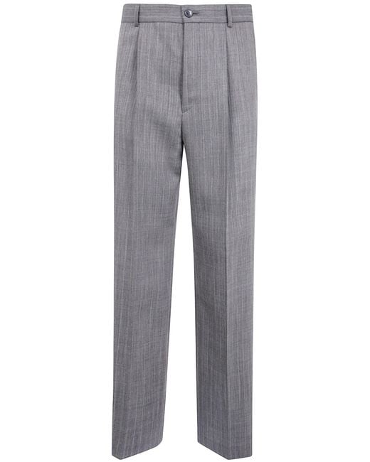 Dries Van Noten Gray Pants Wool "Penrud" for men