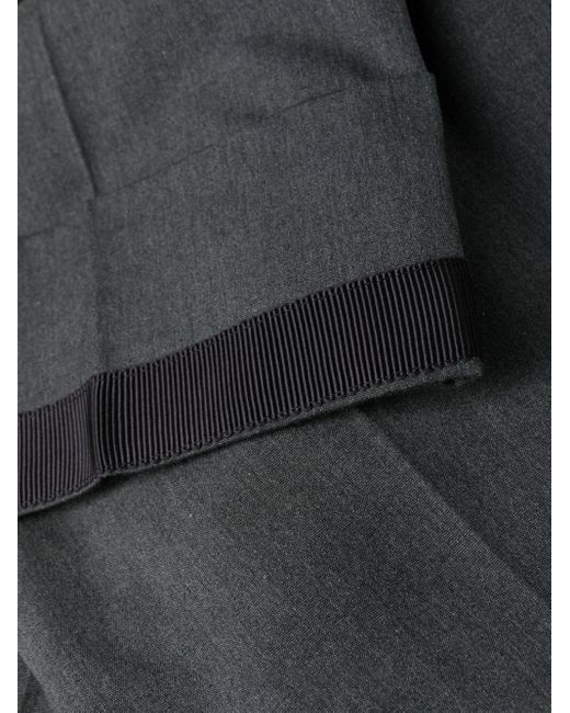 Thom Browne Gray Fit 1 GG Backstrap Trouser In Typewriter Cloth Clothing for men