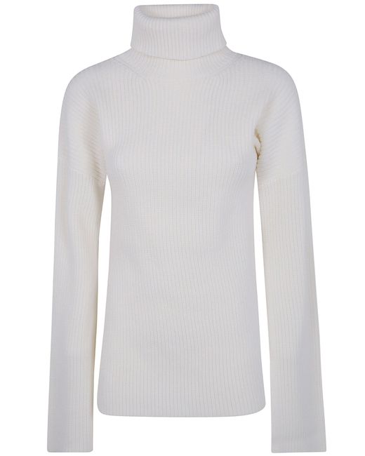 Totême White Slit Sleeves Knit