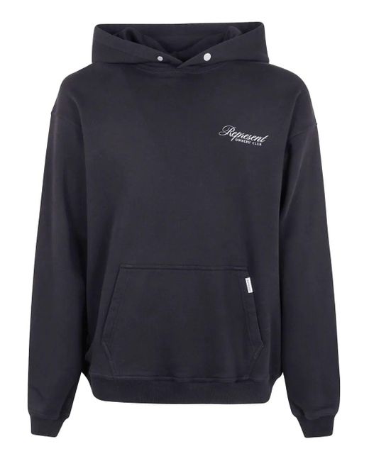 Represent Blue Owners Club Script" Hoodie for men