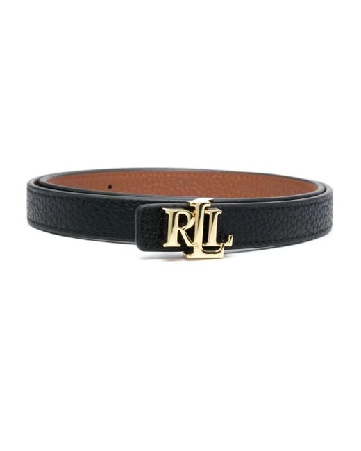Lauren by Ralph Lauren Black Rev Lrl 20 Skinny Belt