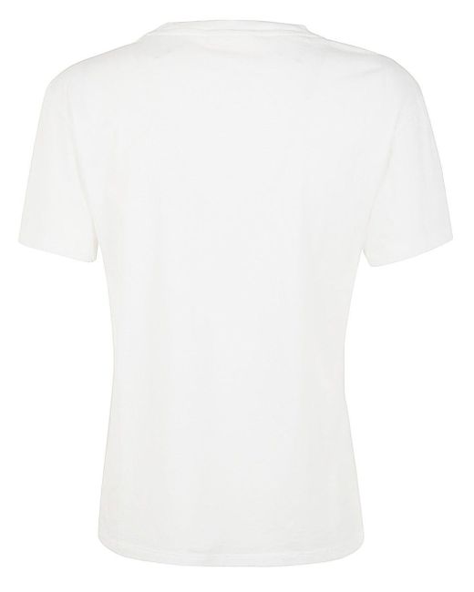 Mc2 Saint Barth White Cotton Crew Neck T-Shirt