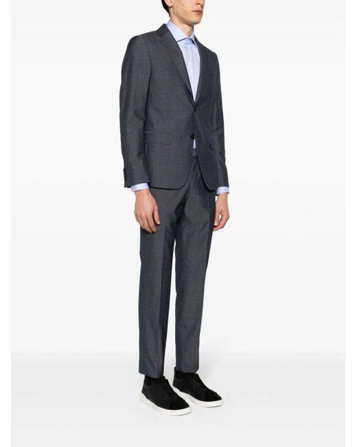 Zegna Gray Pure Wool Suit for men