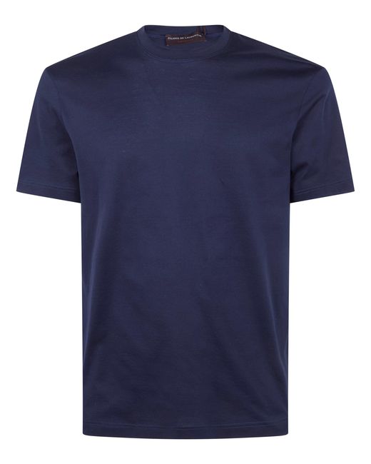 FILIPPO DE LAURENTIIS Blue Short Sleeves T-Shirt for men