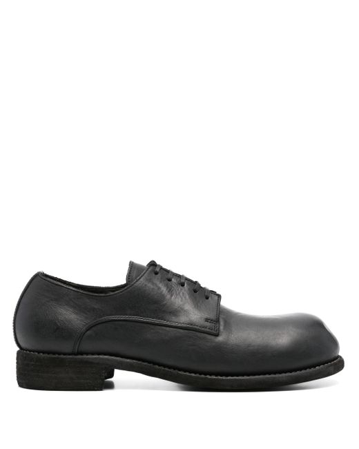Guidi Black Laced Big Daddy Shoes for men