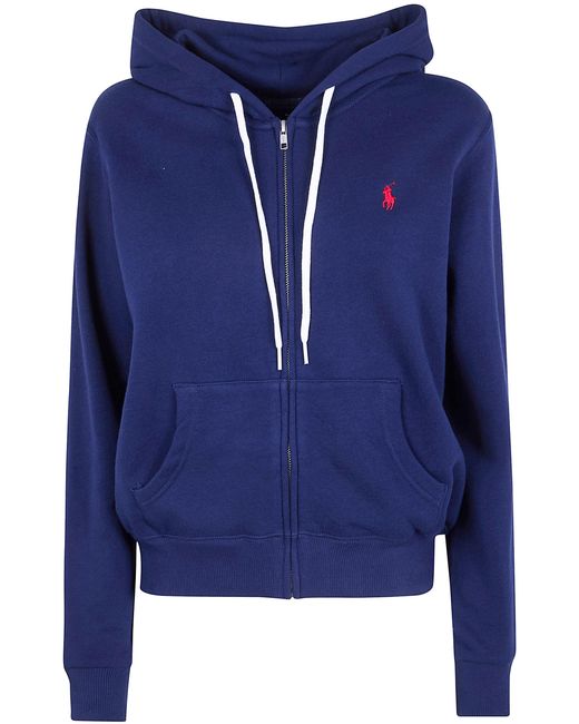 Polo Ralph Lauren Blue Hooded Zip-Up Sweatshirt