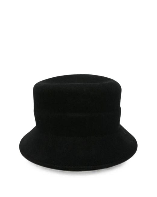 Liviana Conti Black Hat Wool 100% "Greta"