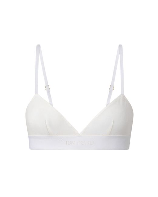 Tom Ford White Modal Bra