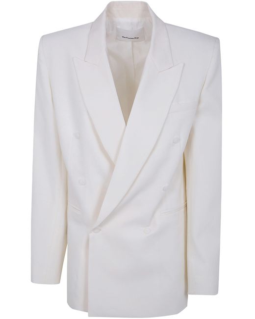 Frankie Shop White "Monterey" Structured Blazer